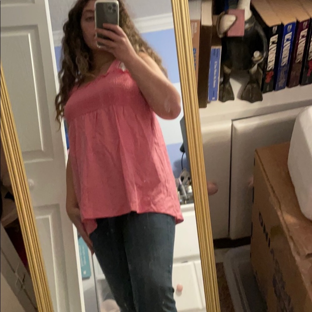 Hot pink babydoll tank